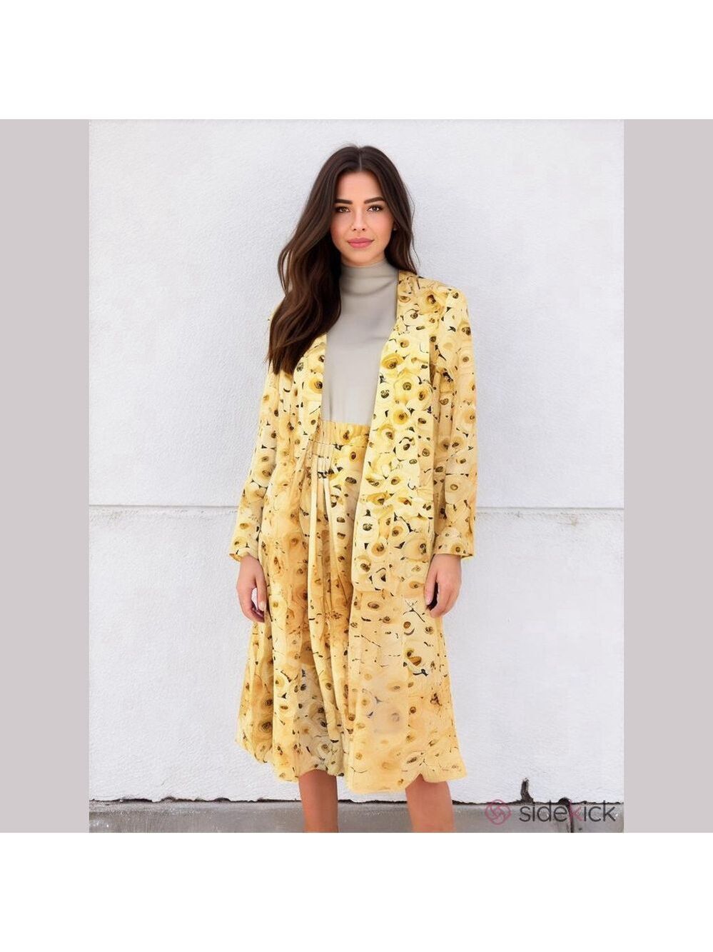 Evan Picone Floral Midi Skirt and Blazer set (Med)